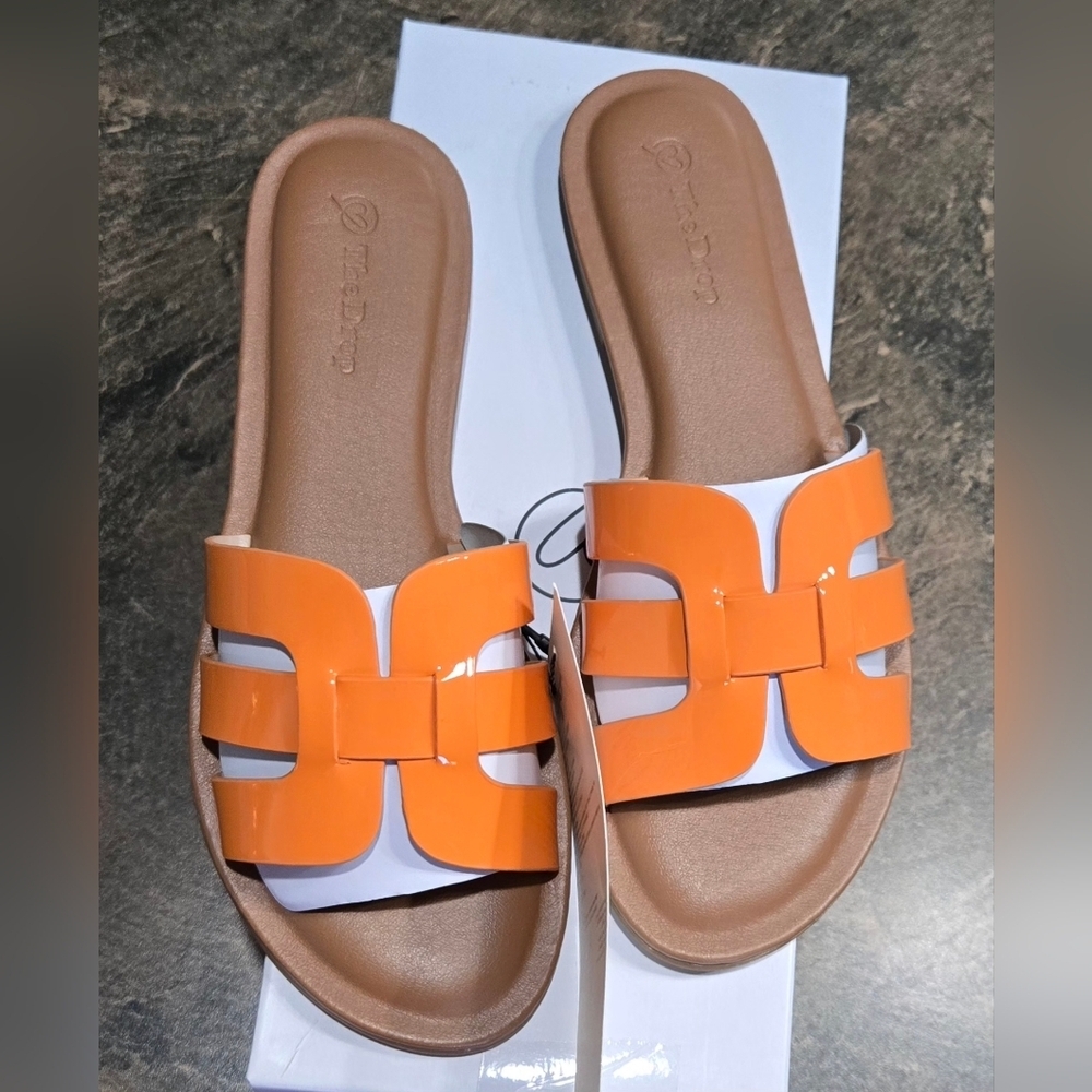 The Drop Women's Monika Flat H-Band Slide Sandal #783, 784, 785, 786 - Picture 2 of 11